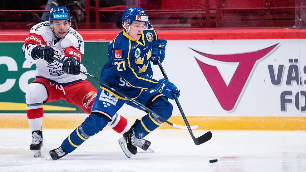 Nils Lundkvist gjorde sin första seniorlandskap under torsdagskvällen.