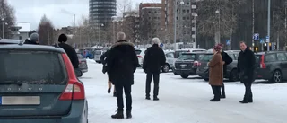Stefan Löfven på blixtvisit i Piteå