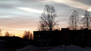 Vackra stråk över himlen har Kerstin Wikström-Nilsson
fångat.