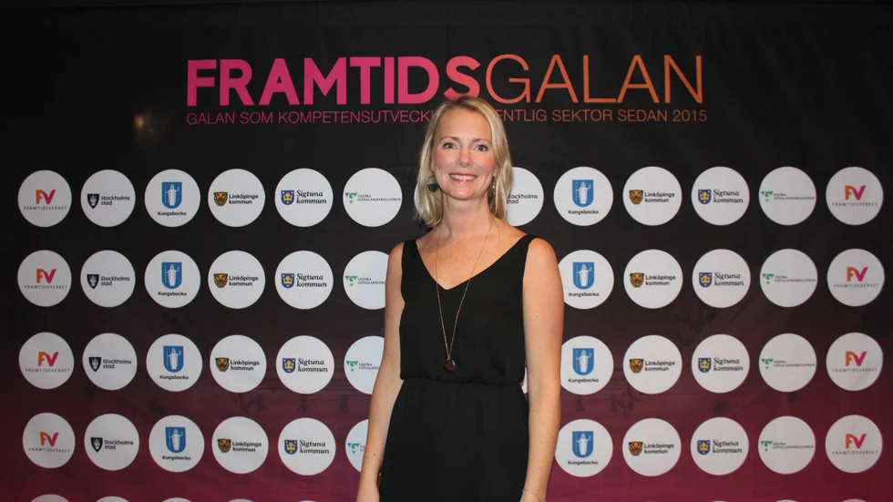 Hanna Sundqvist vid framtidsgalan i november. 