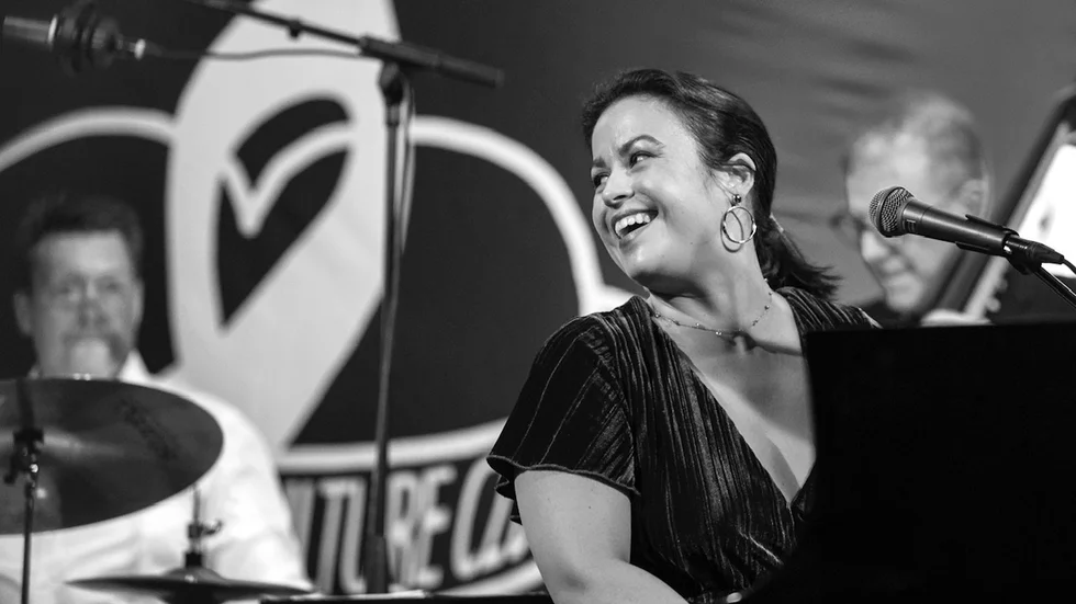 Sångaren och pianisten Champian Fulton.