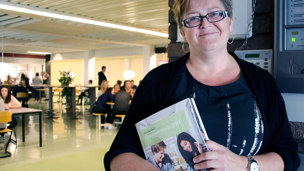 Marianne Stöckel, gymnasiechef Lapplands gymnasium. 
