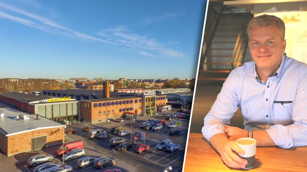 Ladingen har byggt om fastigheten Valpen 2 på Kungsgatan till handel. Marcus Olofsson är delägare i Ladingen. 