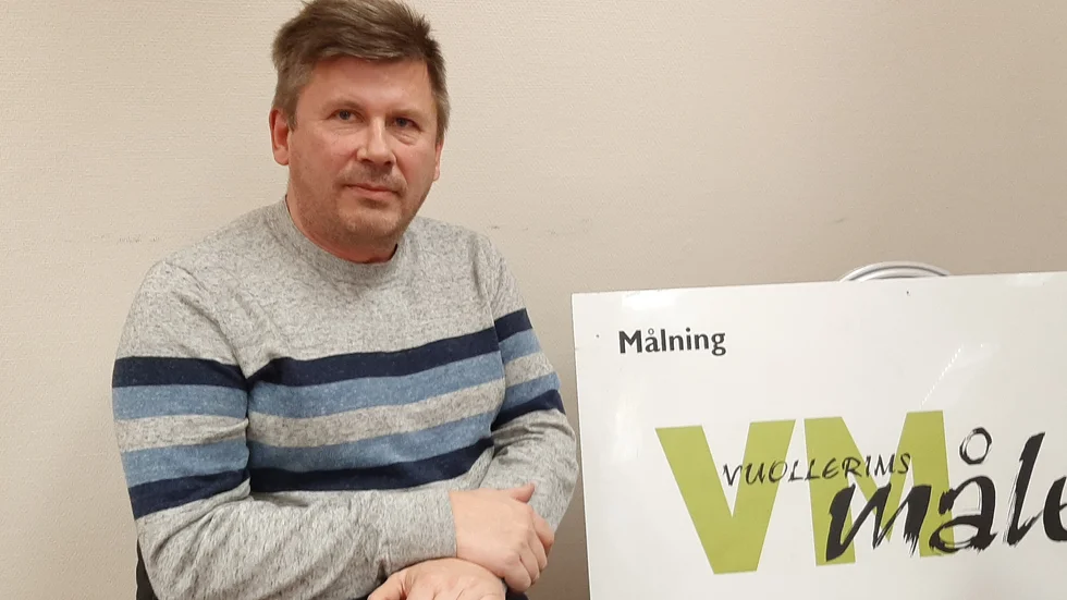 "Ibland handlar det bara om tur att vi får tag på arbetskraft" säger Lars Lundström, Vuollerims måleri. 