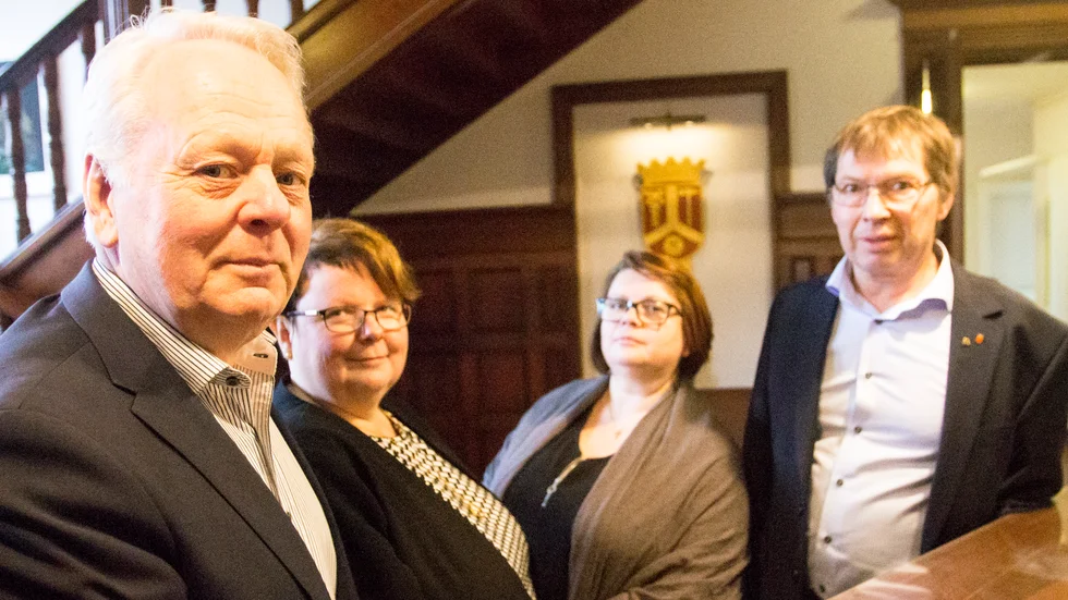 På offensiven – men med försiktiga steg. Göran Dahlström, Ulrica Truedsson, Mirjana Cvrkalj och Christer Sundqvist.