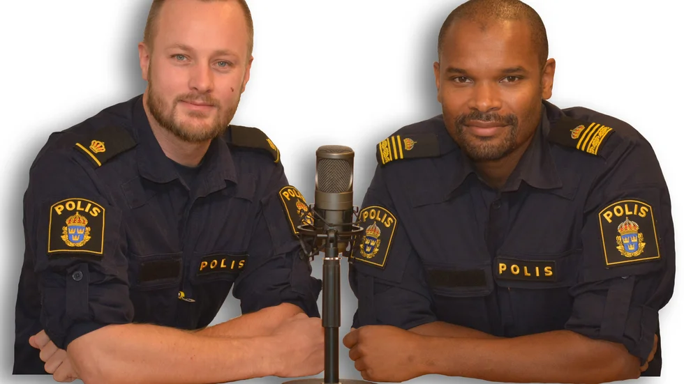 Det är Linus Malm och Benjamin Prom som leder Polispodden Öst.