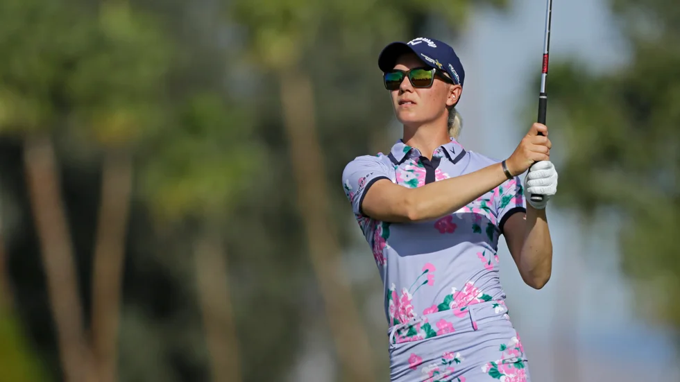 Svenska LPGA-tourspelaren Madelene Sagström. Arkivbild.