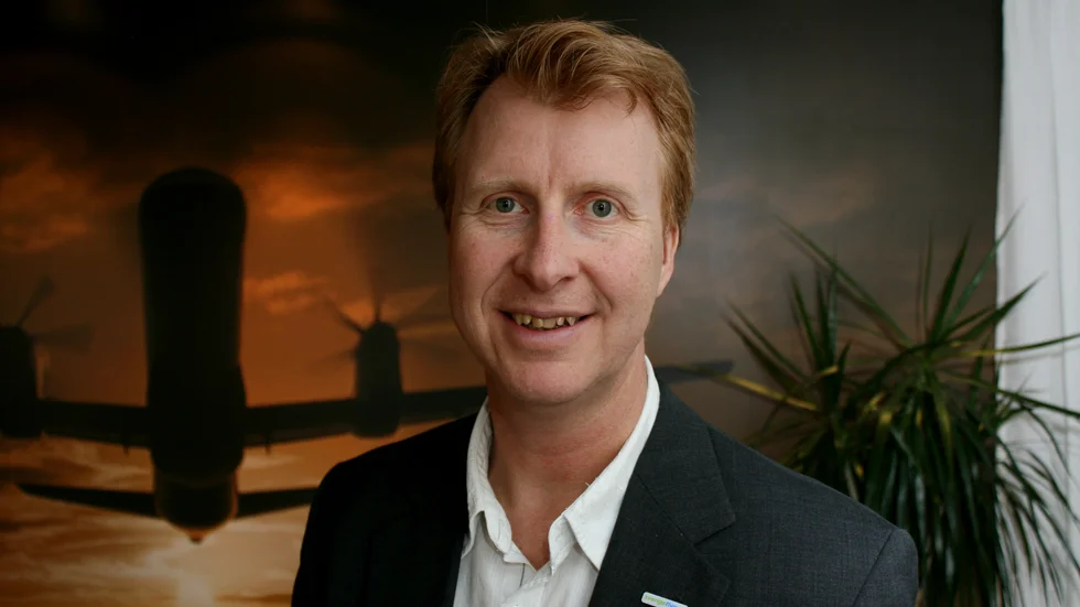 Micheal Juniwik, en av initiativtagarna till satsningen på ett nytt gotländskt flygbolag. 