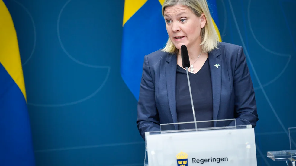 Finansminister Magdalena Andersson (S) ska hålla presskonferens om ett nytt stödpaket. Arkivbild.