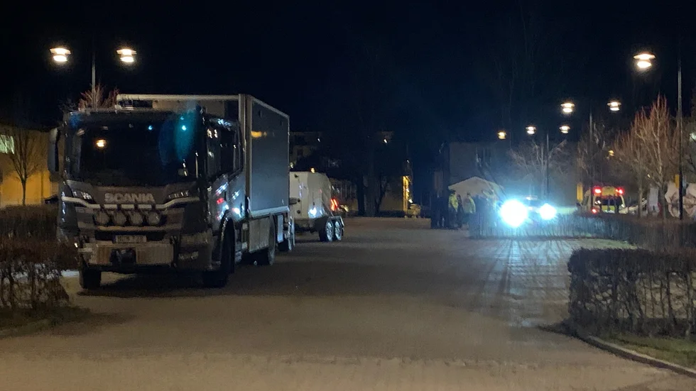 NFC på Garnisonen spärrades av på måndagskvällen.