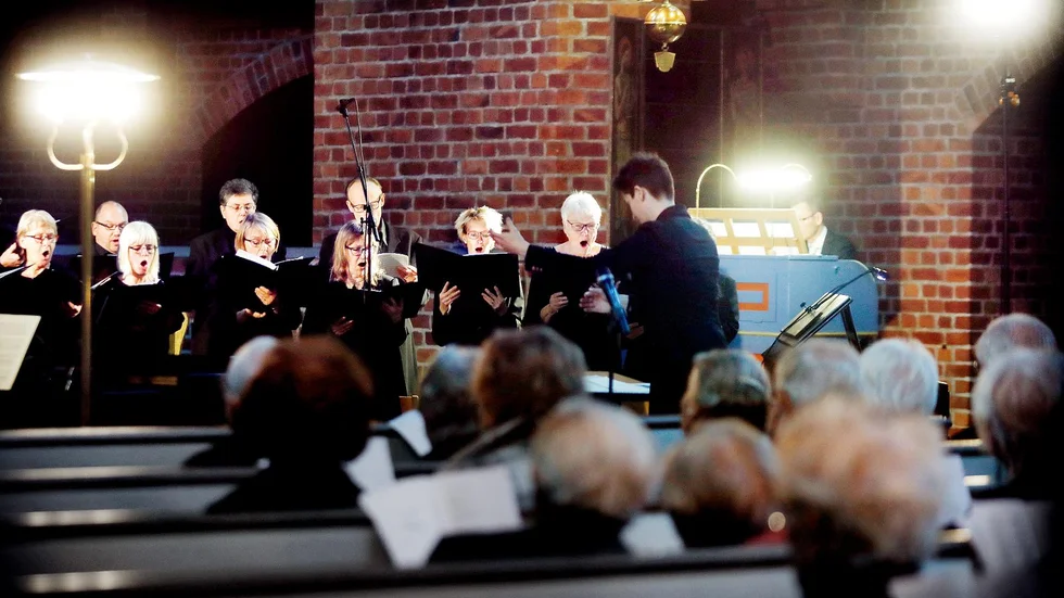 Oratoriekören i Kloster kyrka 2018.