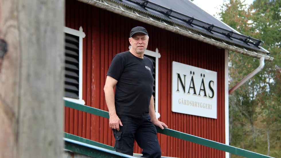 Bryggeriets ägare Gunnar Emanuelsson ser att försäljningen minskar till följt av coronakrisen.