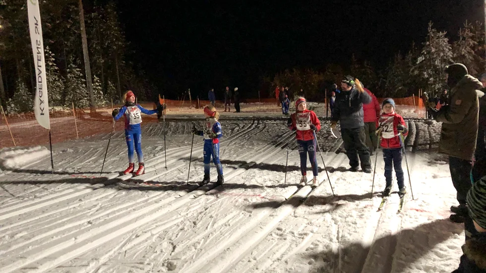 Den lokala skidserien avgjordes i Drängsmark.