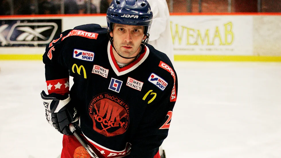 Mikael von der Geest var en av de mest profilstarka spelarna som någonsin fostrats i Västerviks IK.
