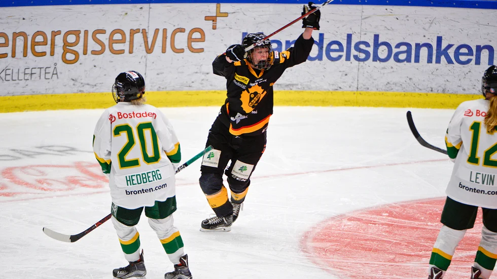 Skicklige backen Ellinor Sörensen inledde målskyttet för Skellefteå AIK.