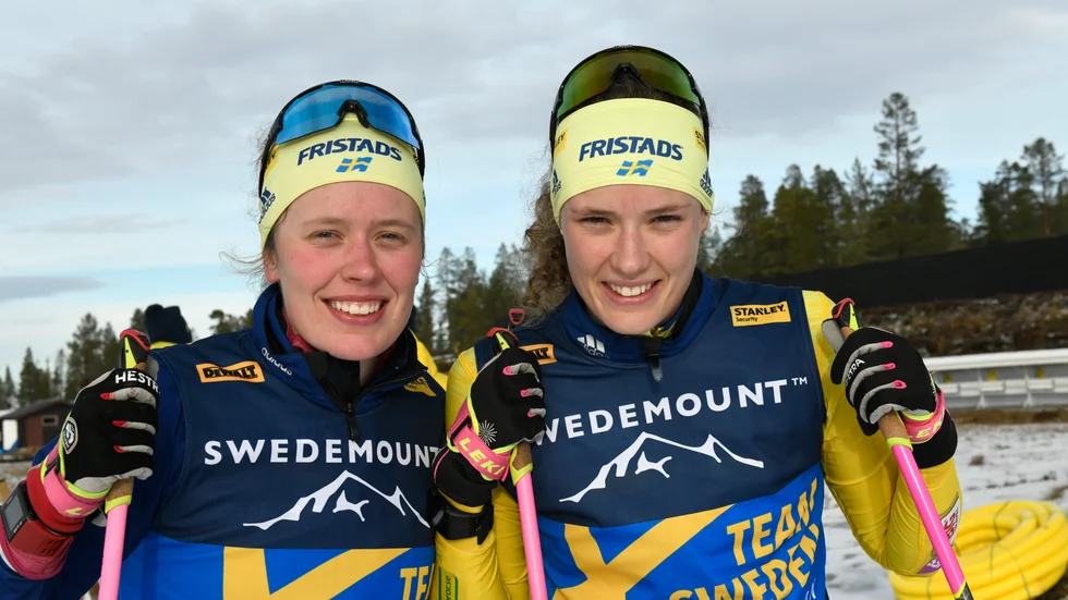 Elvira Öberg och Hanna Öberg tävlar om SM-medaljer till helgen. 