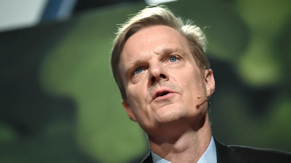 Swedbank, med vd Jens Henriksson, redovisar kvartalsrapport. Arkivbild.