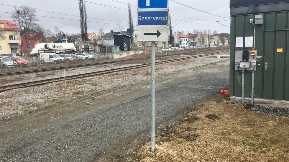 Rånet inträffade strax ovanför Södra Järnvägsgatan, intill järnvägen.