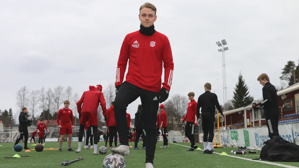 Simon Marklund tränade med Piteå IF i våras när Norge hade hårda coronarestriktioner. (Arkivbild)