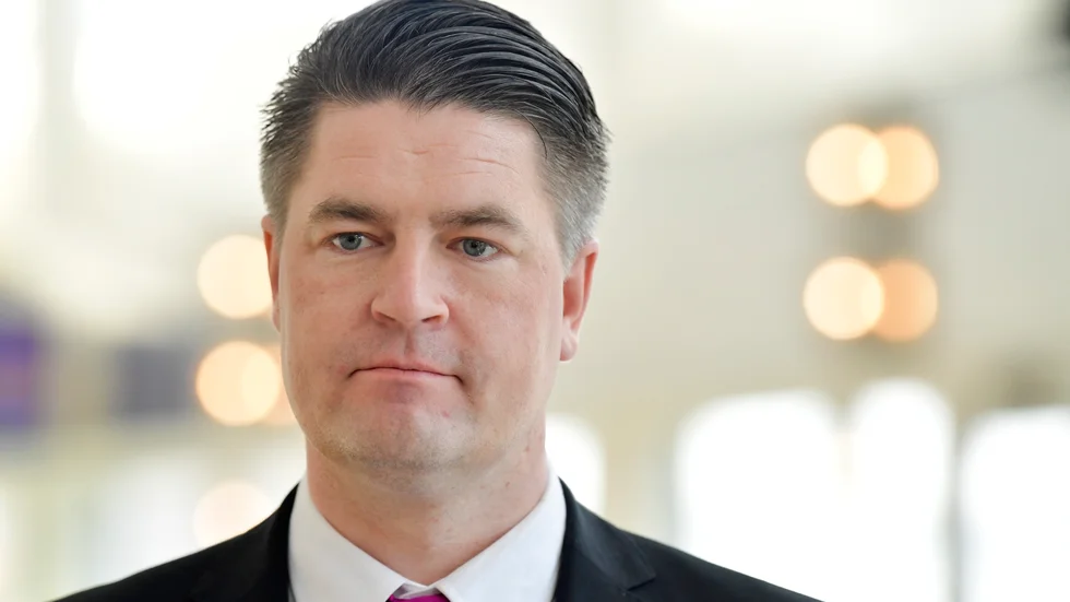 Sverigedemokraternas ekonomisk-politiska talesperson Oscar Sjöstedt . Arkivbild.