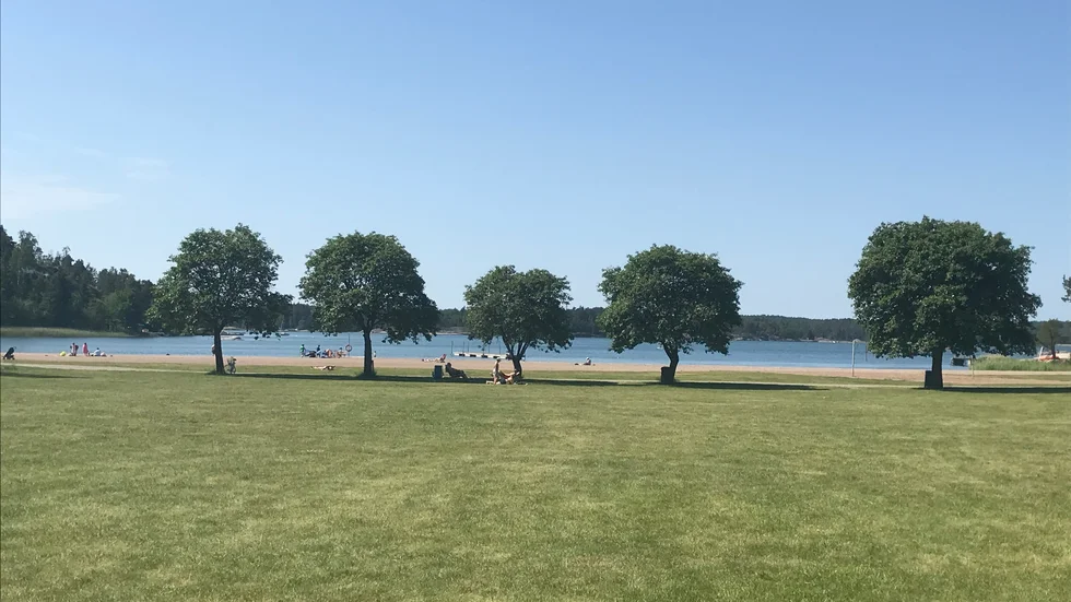 Räddningstjänsten fick rycka ut och släcka en övergiven eldstad på Jogersö.