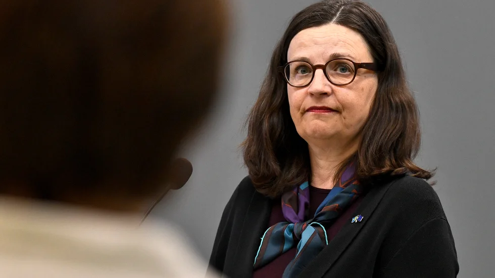 Utbildningsminister Anna Ekström (S) välkomnar förslaget om en tydligare lagstiftning kring kommunala resursskolor. Arkivbild.
