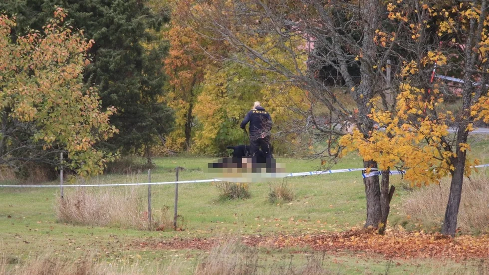 Kroppen lämnades på en gräsmatta i Ledinge, Knivsta, efter mordet i Nacka i höstas. 