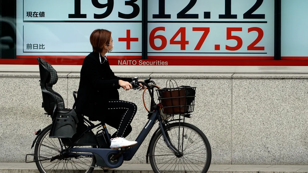 Japans Nikkei 225-index. Arkivbild.