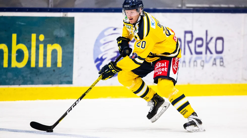 Carl Becker hade såklart hoppats på fler poäng under debutsäsongen i Södertälje. "Men jag kan inte vara supermissnöjd heller", säger han. (Arkivbild)