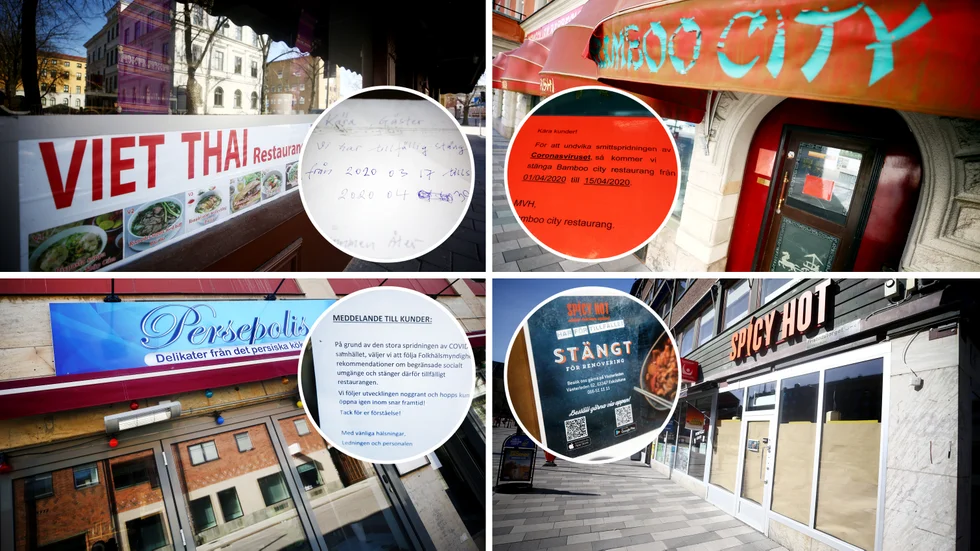 Fyra restauranger i Eskilstuna centrum håller för tillfälligt stängt. Tre av dem håller stängt i spåren av corona och Spicy Hot håller stängt för renovering.