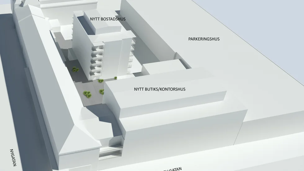 Så planeras kvarteret Oxen se ut när allt byggande är klart.