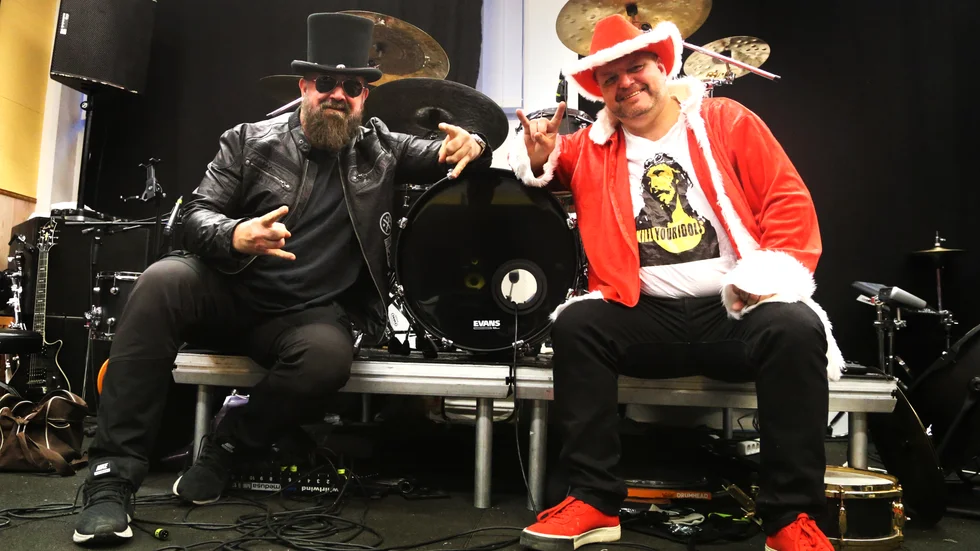 Rock am Ringmurens arrangörer Timmy Skinner och Magnus Olsson.