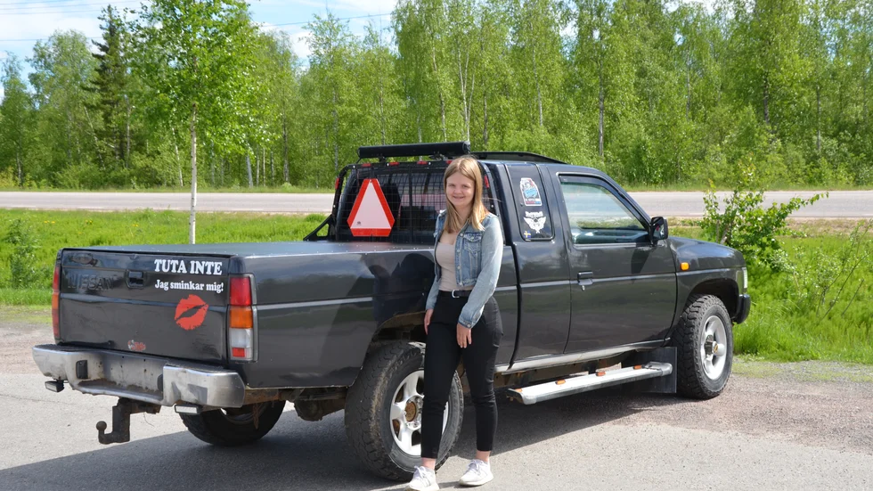 "Man behöver ingen speciell stil för att köra epatraktor" säger Isabelle Wahlund Mattila.