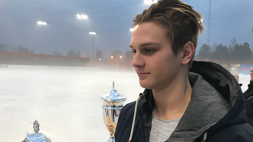 Lucas Palm gjorde KVBS första mål i förlustmatchen mot Unik.