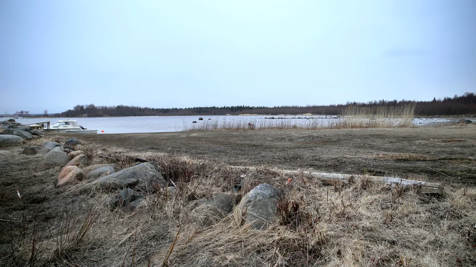Harrviken så som området såg ut 2014. Avdelning miljö och bygg vill neka tillstånd till vattenverksamhet och uppläggning av muddermassor som krävs för att småbåtshamnen ska kunna byggas.