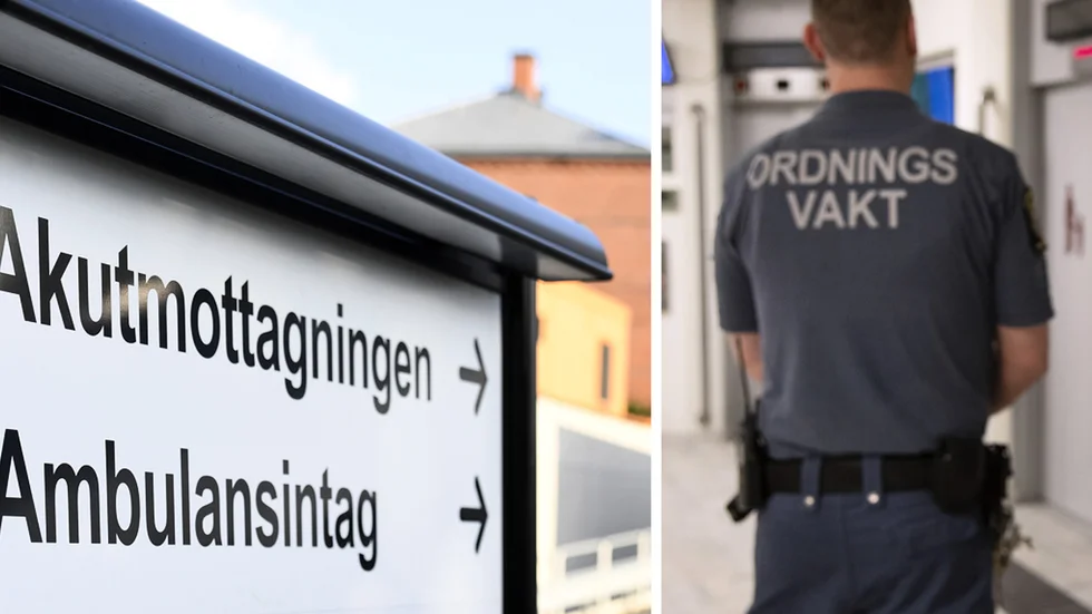 En kvinna i Skellefteå kommun åtalas för att ha angripit två vakter på Sunderby sjukhus i Luleå. 