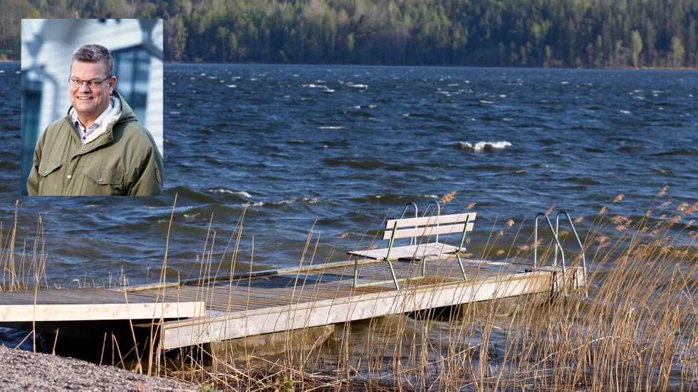 Patric Johansson var ordförande i Mariefreds kallbadhusförening, som ville återskapa ett permanent badhus med bastu vid Kölnholmen. En bastuflotte var ett första tänkt steg, men nu har föreningen lagts ner. 