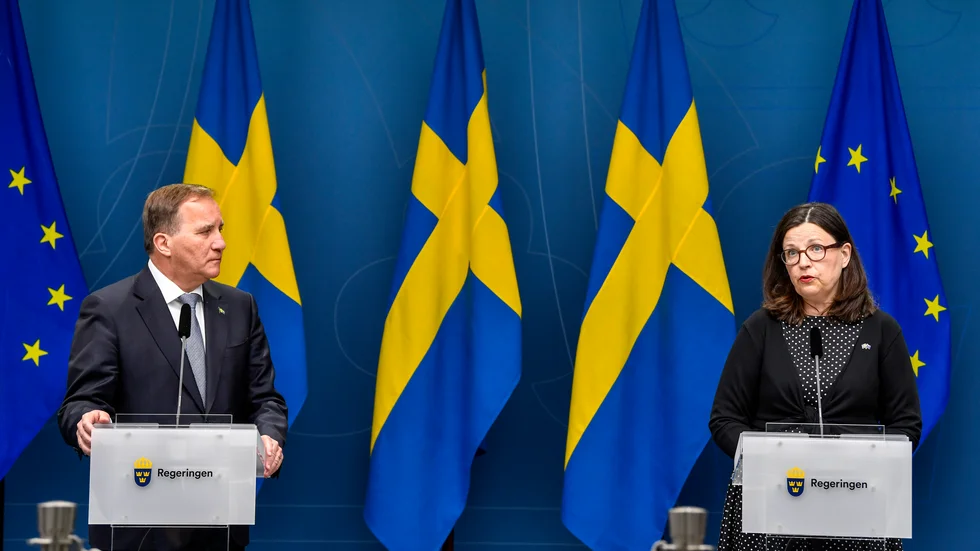 Statsminister Stefan Löfven (S) och utbildningsminister Anna Ekström (S) meddelade under fredagens pressträff att skolorna kan öppna igen från i mitten av juni.