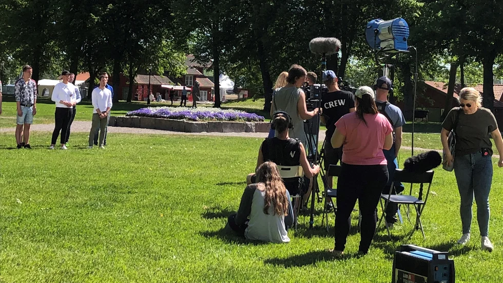 Med anledning av coronaviruset har inspelningarna i Sundbyholm gjorts om jämfört med tidigare år.