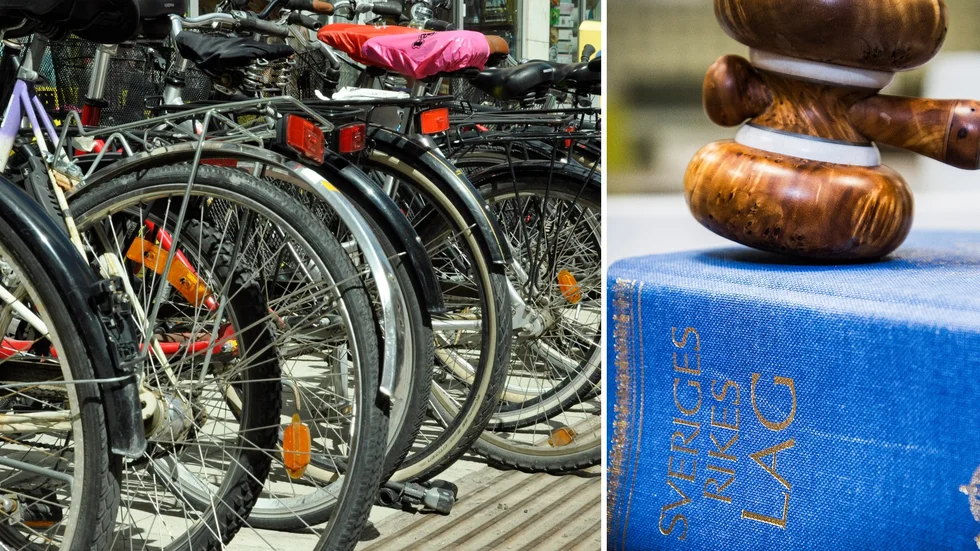 Mannen ertappades av två pojkar i åttaårsldern när han stal en cykel vid Resecentrum.