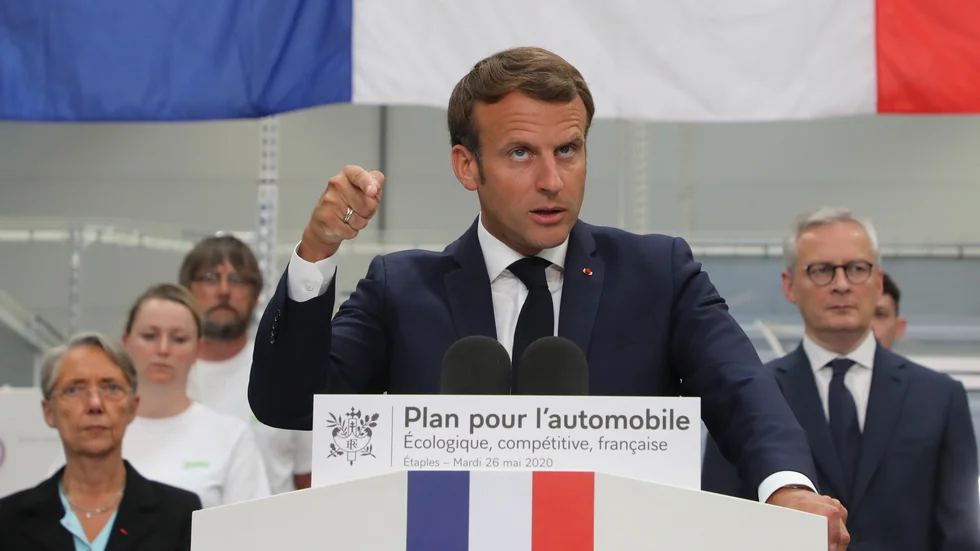 Frankrikes president Emmanuel Macron. Arkivbild.