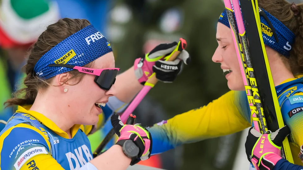 Landslagsstjärnan Hanna Öberg, till höger, och lillasyster Elvira Öberg är även kommande säsong två viktiga pusselbitar i landslaget.
