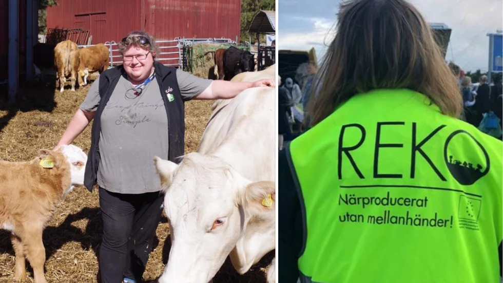 Maria Festin Vikström i Heby är en av många bönder i Uppsala län som säljer varor genom Reko-ringar.