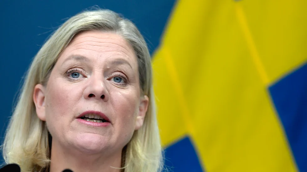 Finansminister Magdalena Andersson (S) har tillsammans med samarbetspartierna C och L lagt en strid ström av krispaket. Arkivbild.