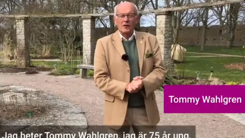 I en ny video på Region Gotlands hemsida uppmanar Tommy Wahlgren alla 70-plussare att tänka efter hur de kan bidra till att minska smittspridningen. 