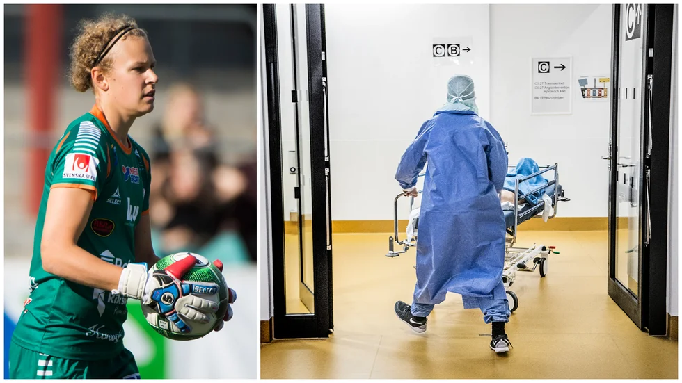 LFC-målvakten Cajsa Andersson jobbar på sjukhuset under coronakrisen. 