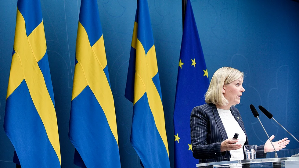 Finansminister Magdalena Andersson, Socialdemokraterna.