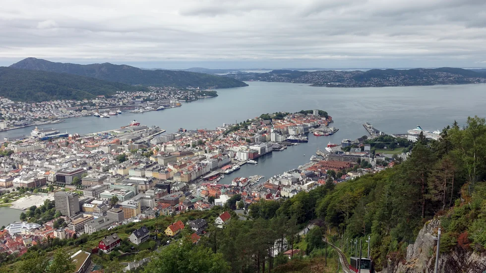 Området Møhlenpris i norska Bergen är uppkallat efter en slavhandlare som levde på 1600-talet. Arkivbild.
