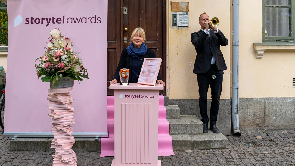 Författaren Karin Smirnoff är en av årets mottagare av Stora ljudbokspriset. Pressbild.