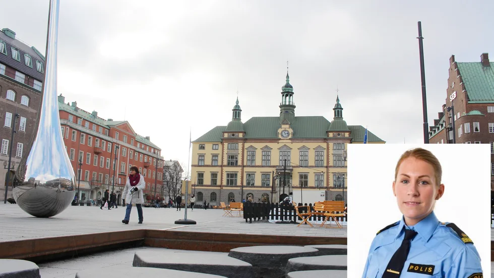 Polisen Åsa Willsund fördömer beteendet. Bilden är en arkivbild och personerna som syns i övrigt i bilden har inget med textens innehåll att göra.